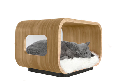 The LUNA Bed in White Oak - My American Goods