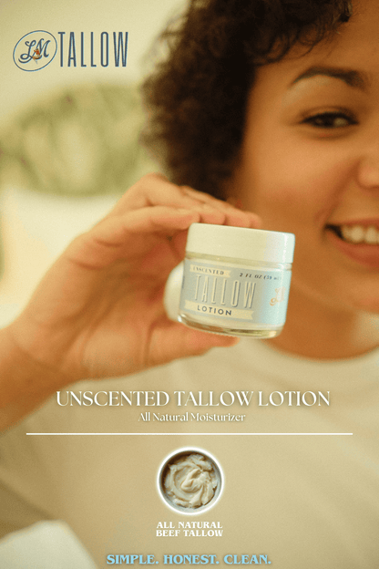 Unscented Tallow Lotion | All-Natural Beef Tallow Moisturizer