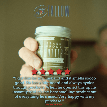 Natural Beard Butter for Men Tobacco Vanilla | All-Natural Beard &amp; Skin Care