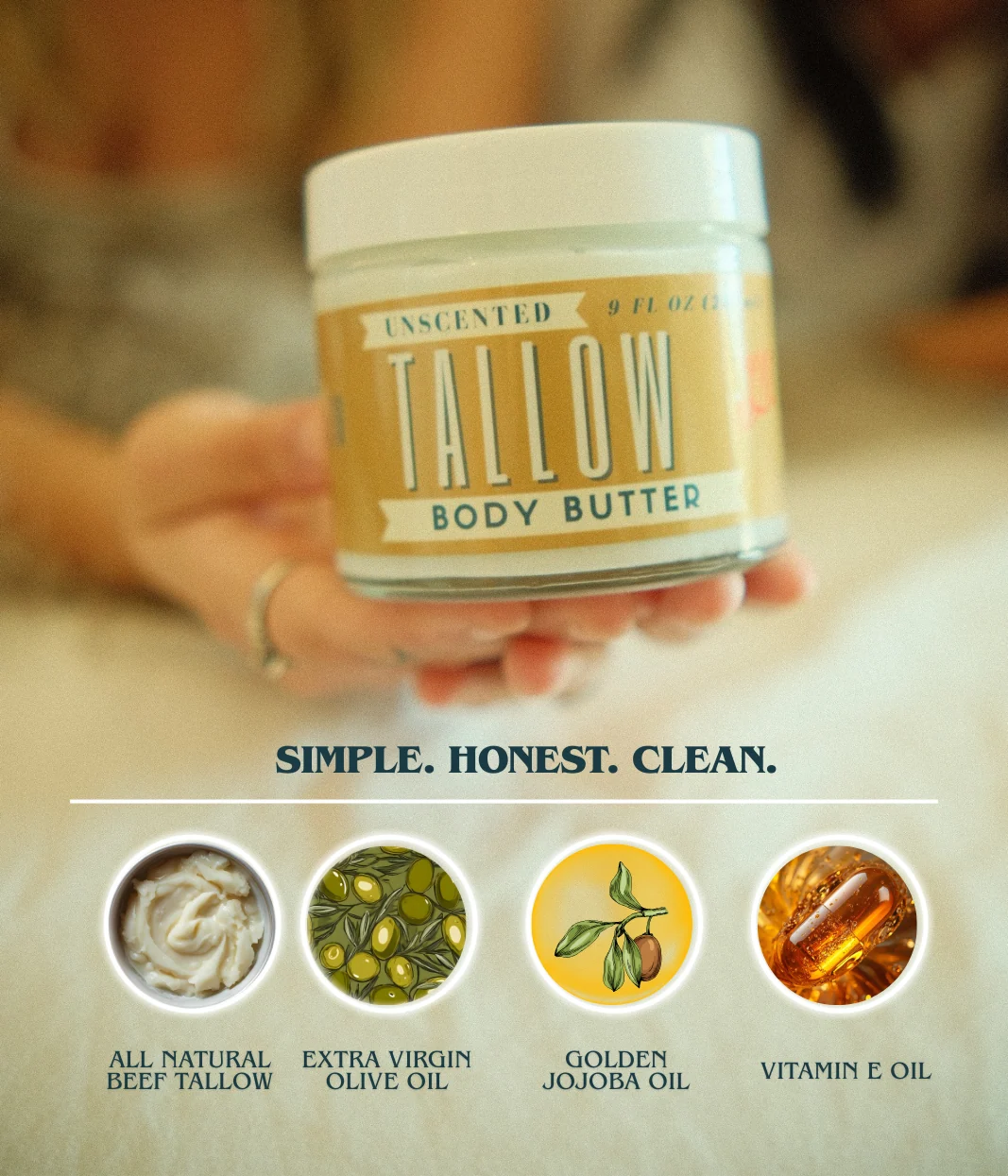 Original Tallow Body Butter, Unscented