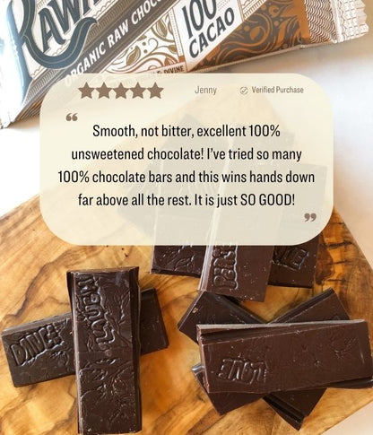 Essential Dark Chocolate Bar - 100% Cacao