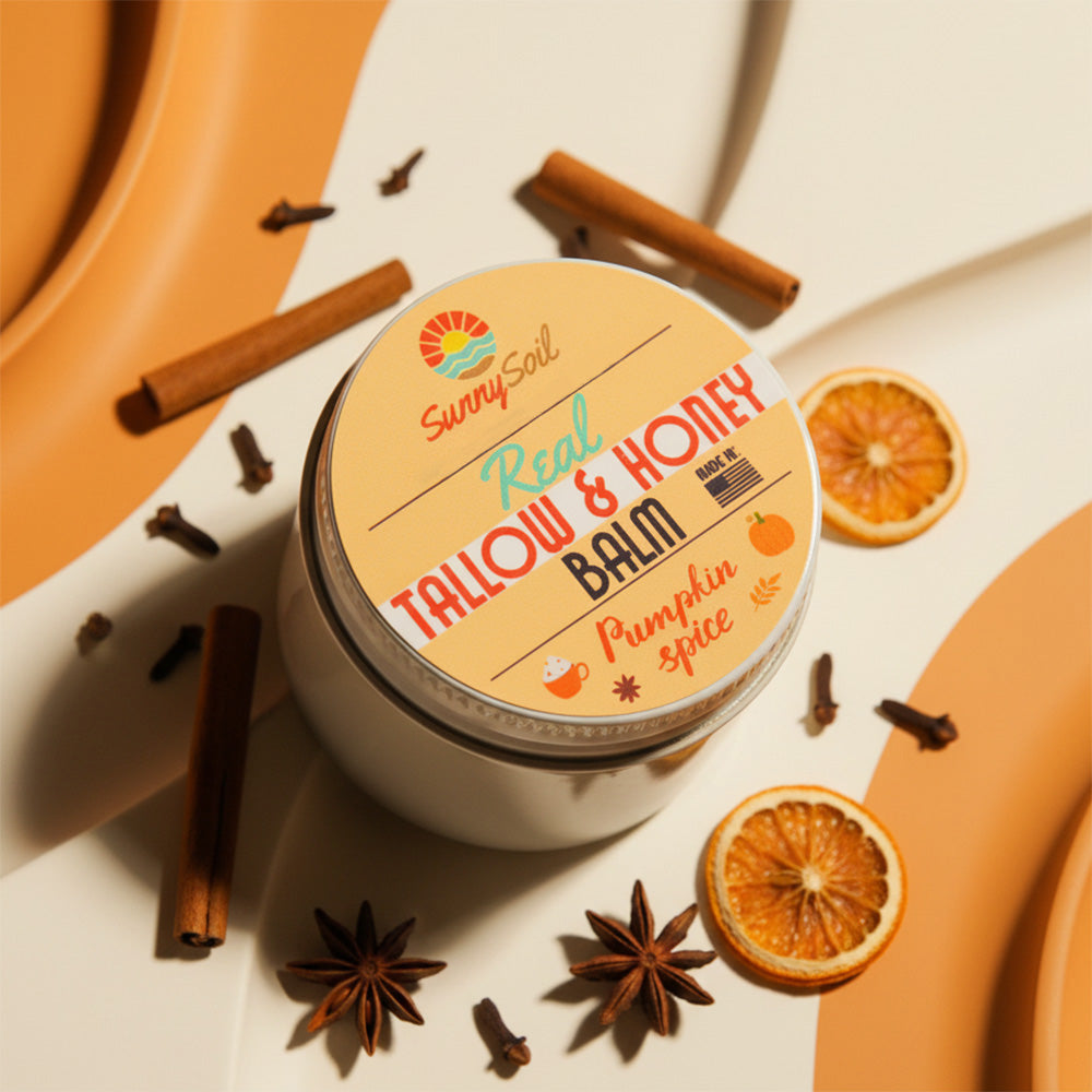 Pumpkin Spice Tallow &amp; Honey Balm (2oz)
