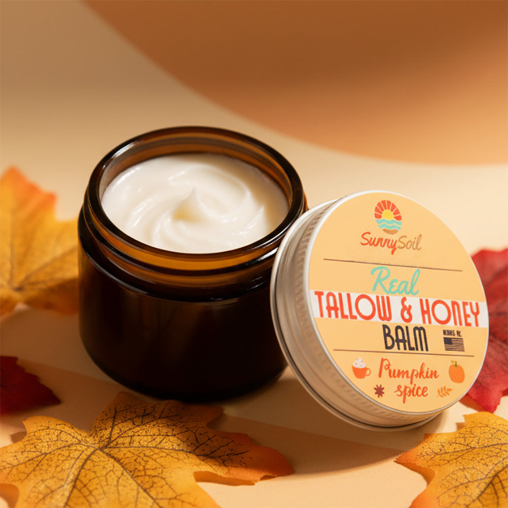 Pumpkin Spice Tallow &amp; Honey Balm (2oz)
