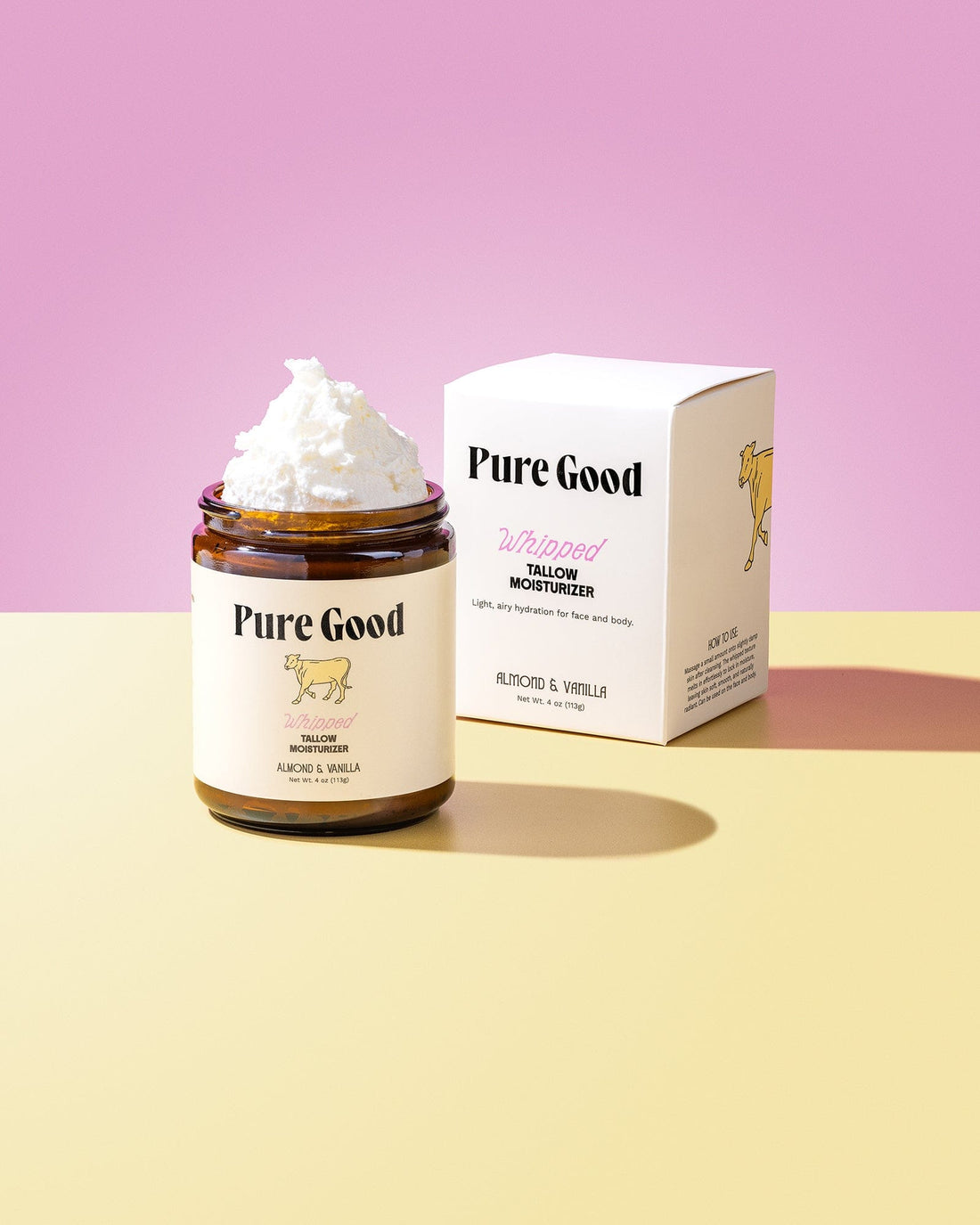 Pure Good LLC Whipped Tallow Balm Almond + Vanilla Whipped Tallow