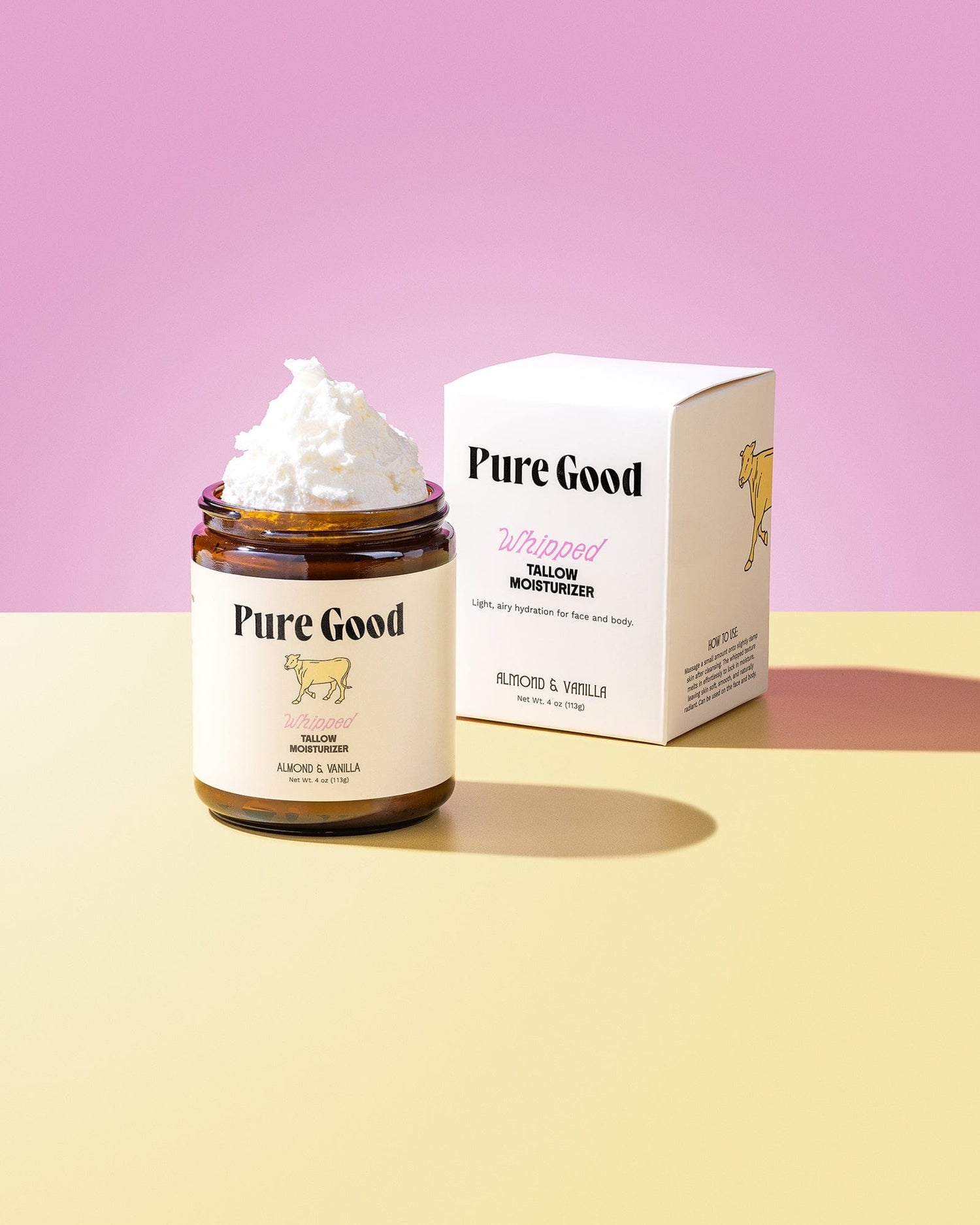 Pure Good LLC Whipped Tallow Balm Almond + Vanilla Whipped Tallow