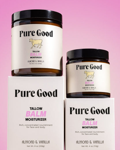 Pure Good LLC Whipped Tallow Balm Almond + Vanilla Tallow Balm