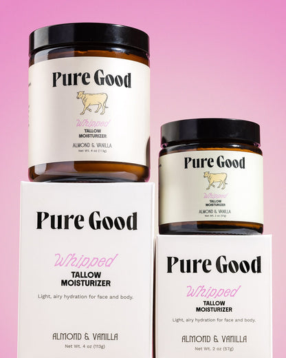 Pure Good LLC Whipped Tallow Balm Almond + Vanilla Whipped Tallow