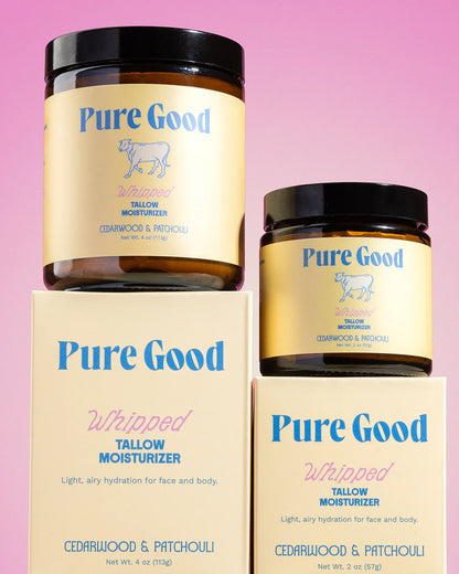 Pure Good LLC Lotion &amp; Moisturizer Cedarwood + Patchouli Whipped Tallow - Firming &amp; Balancing
