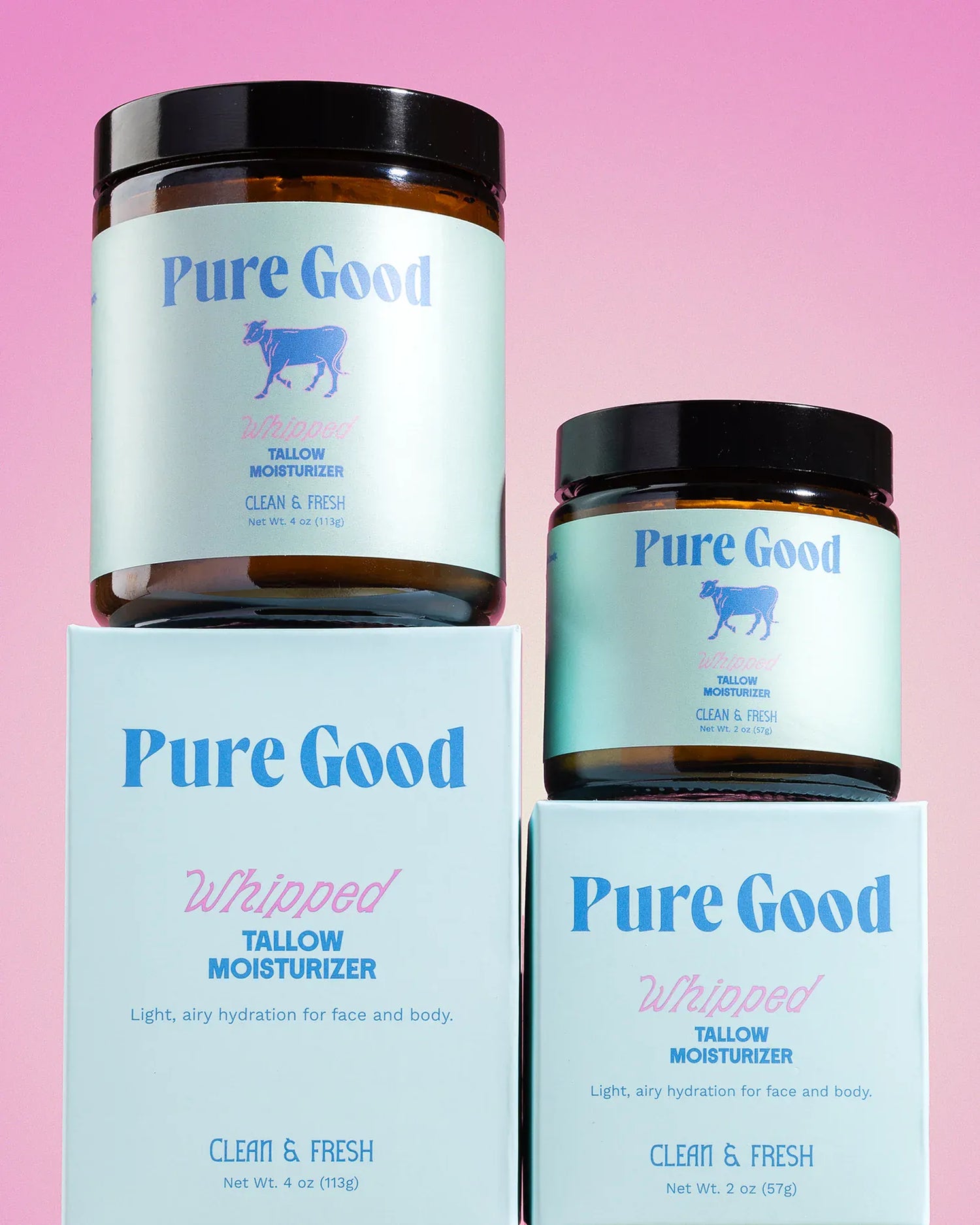 Pure Good LLC Lotion &amp; Moisturizer Clean &amp; Fresh Whipped Tallow - Cleansing &amp; Acne Prone Skin
