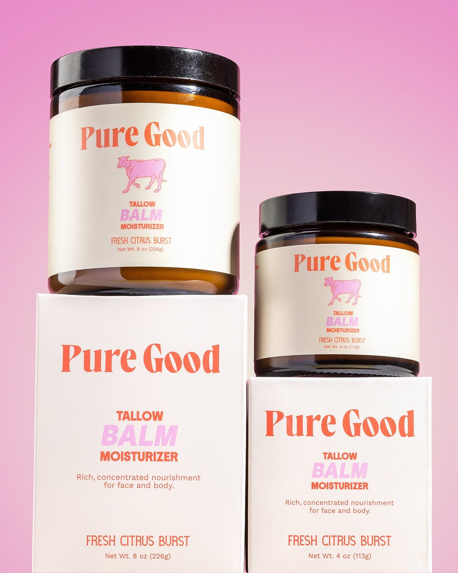 Pure Good LLC Whipped Tallow Balm Fresh Citrus Burst Tallow Balm - Hydration and Vitamin C