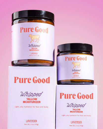 Pure Good LLC Whipped Tallow Balm Lavender Whipped Tallow - Calming &amp; Restoring