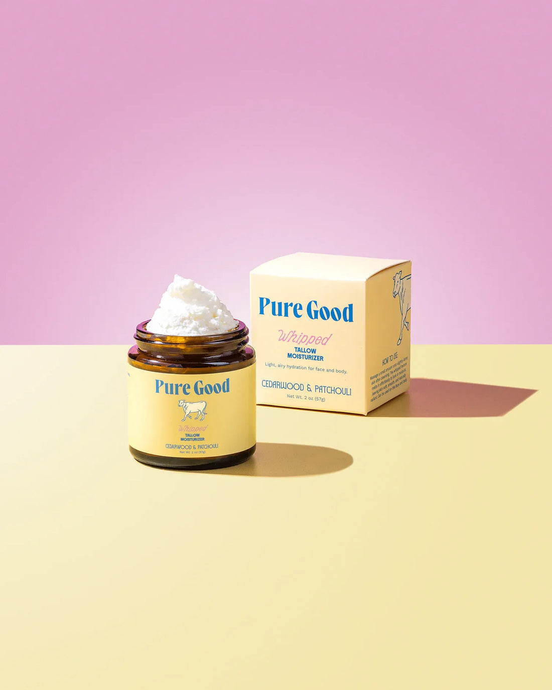 Pure Good LLC Lotion &amp; Moisturizer Cedarwood + Patchouli Whipped Tallow - Firming &amp; Balancing