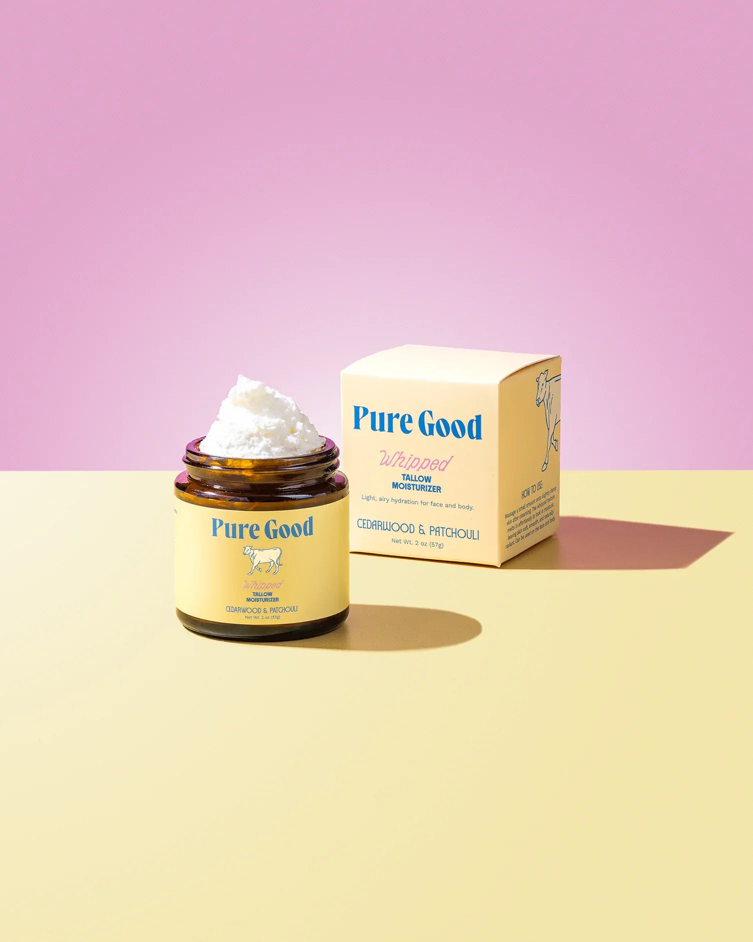 Pure Good LLC Lotion &amp; Moisturizer Cedarwood + Patchouli Whipped Tallow - Firming &amp; Balancing