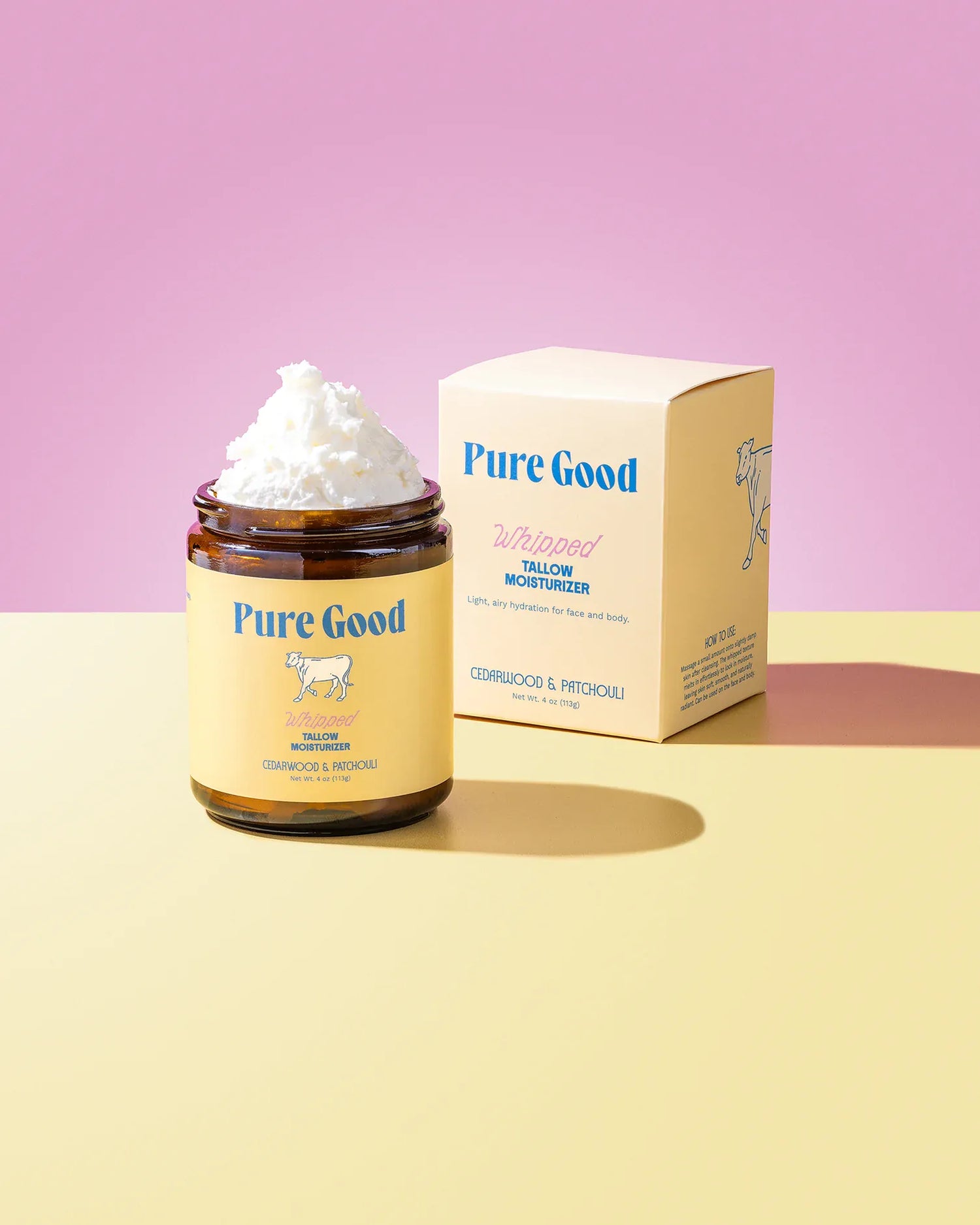 Pure Good LLC Lotion &amp; Moisturizer Cedarwood + Patchouli Whipped Tallow - Firming &amp; Balancing