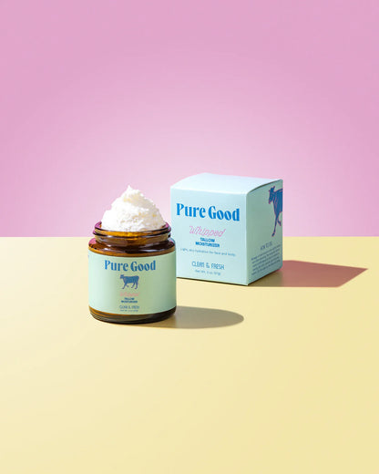 Pure Good LLC Lotion &amp; Moisturizer Clean &amp; Fresh Whipped Tallow - Cleansing &amp; Acne Prone Skin