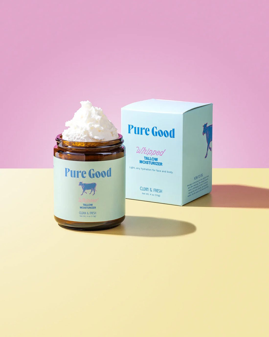 Pure Good LLC Lotion &amp; Moisturizer Clean &amp; Fresh Whipped Tallow - Cleansing &amp; Acne Prone Skin