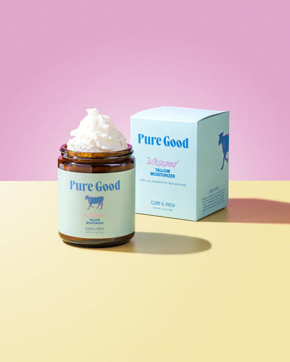 Pure Good LLC Lotion &amp; Moisturizer Clean &amp; Fresh Whipped Tallow - Cleansing &amp; Acne Prone Skin