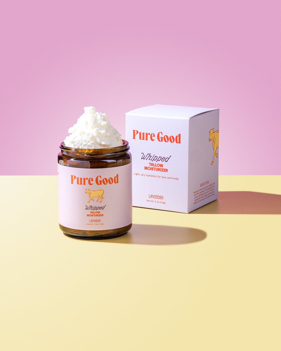 Pure Good LLC Whipped Tallow Balm Lavender Whipped Tallow - Calming &amp; Restoring