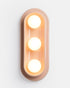 Misewell Lamps Pink Glossy / Plug-in (dimmable) Q Triple Sconce