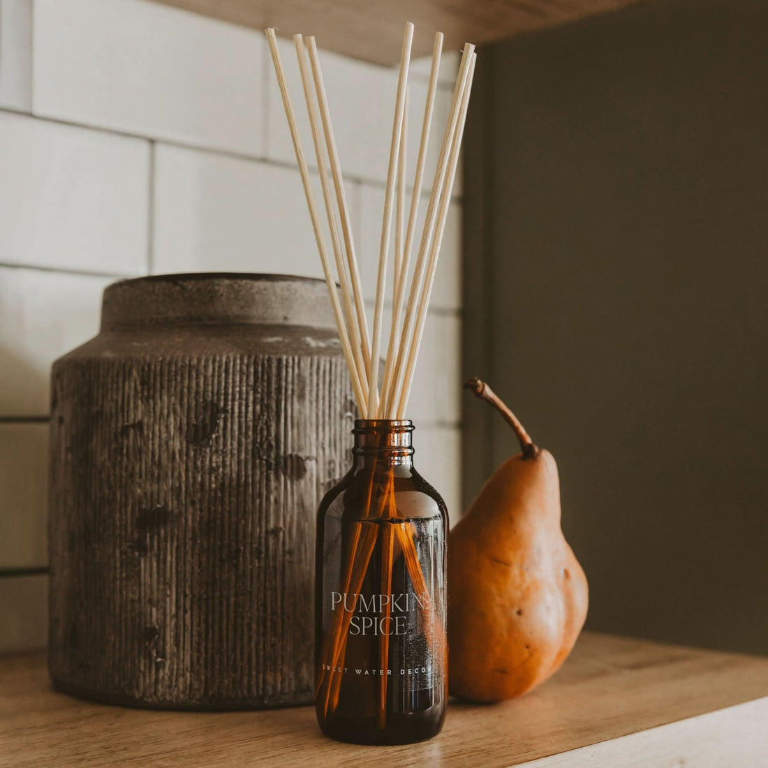 Pumpkin Spice Amber Reed Diffuser - My American Goods
