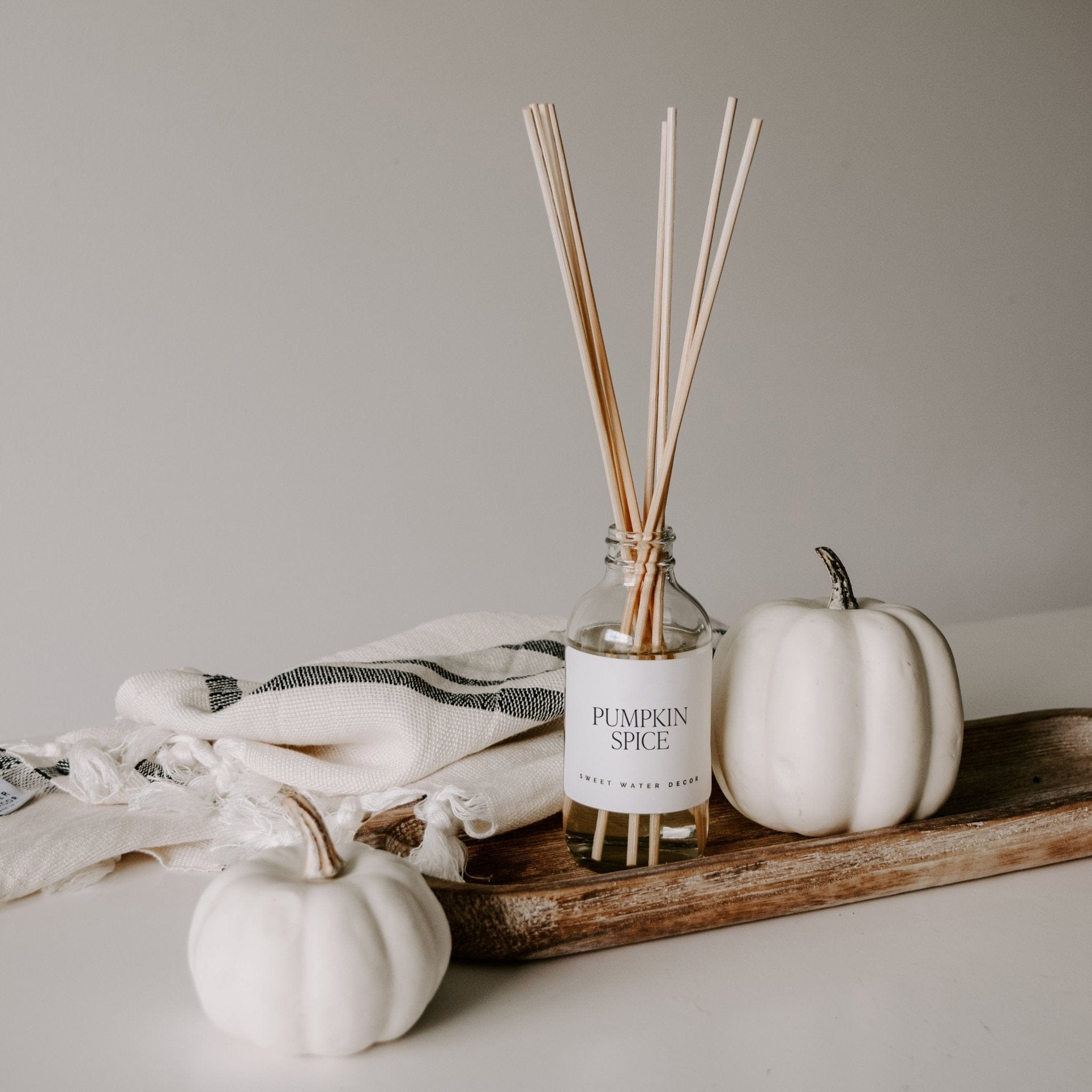 Sweet Water Decor Reed Diffusers Pumpkin Spice Clear Reed Diffuser