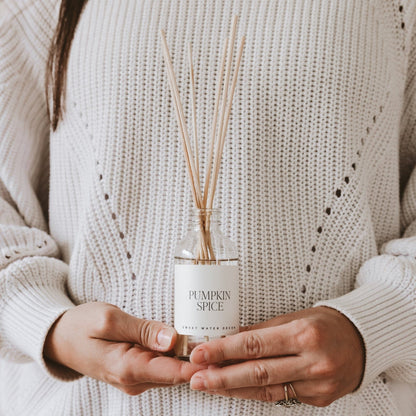 Sweet Water Decor Reed Diffusers Pumpkin Spice Clear Reed Diffuser