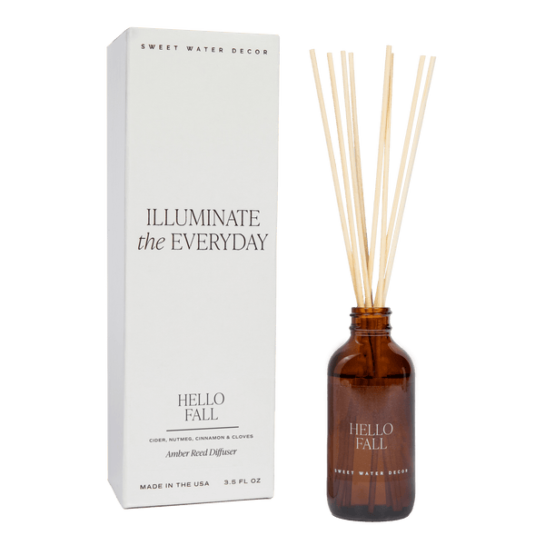 Sweet Water Decor Reed Diffusers Hello Fall Amber Reed Diffuser
