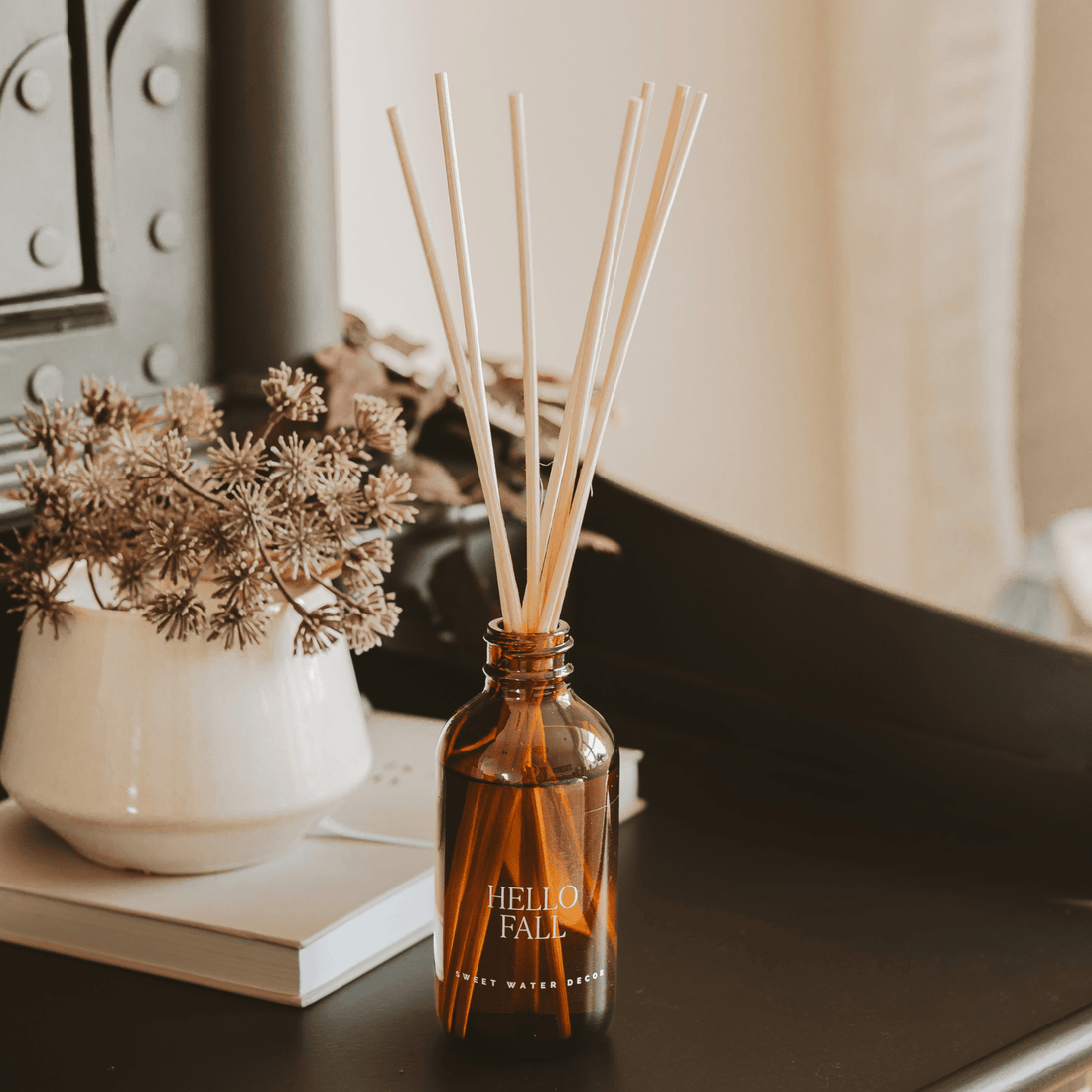 Hello Fall Amber Reed Diffuser - My American Goods
