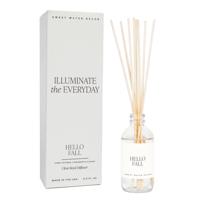 Hello Fall Clear Reed Diffuser - My American Goods