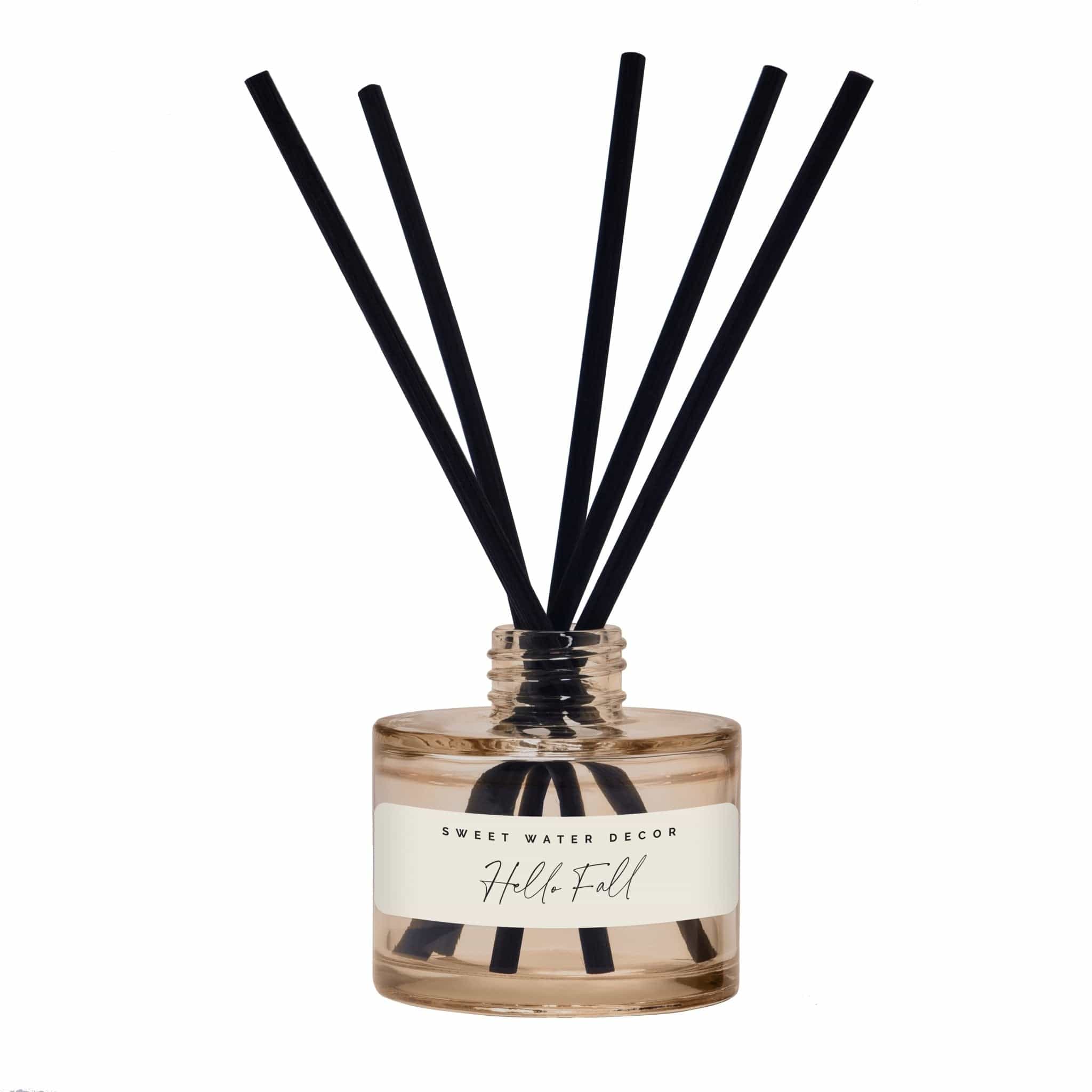 Sweet Water Decor Reed Diffusers Hello Fall Tinted Glass Jar Reed Diffuser