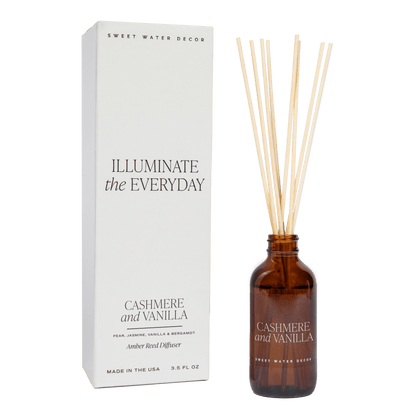 Cashmere and Vanilla Amber Reed Diffuser - My American Goods