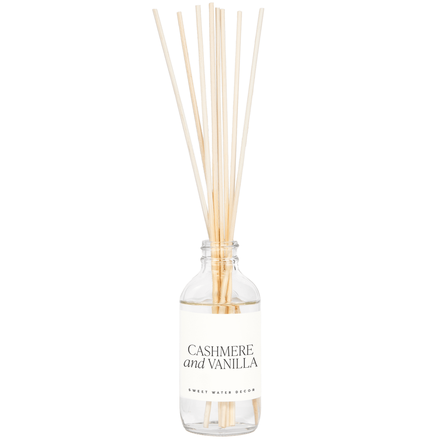 Cashmere and Vanilla Clear Reed Diffuser - My American Goods