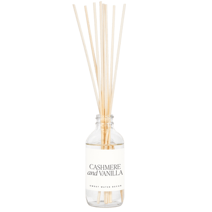 Cashmere and Vanilla Clear Reed Diffuser - My American Goods