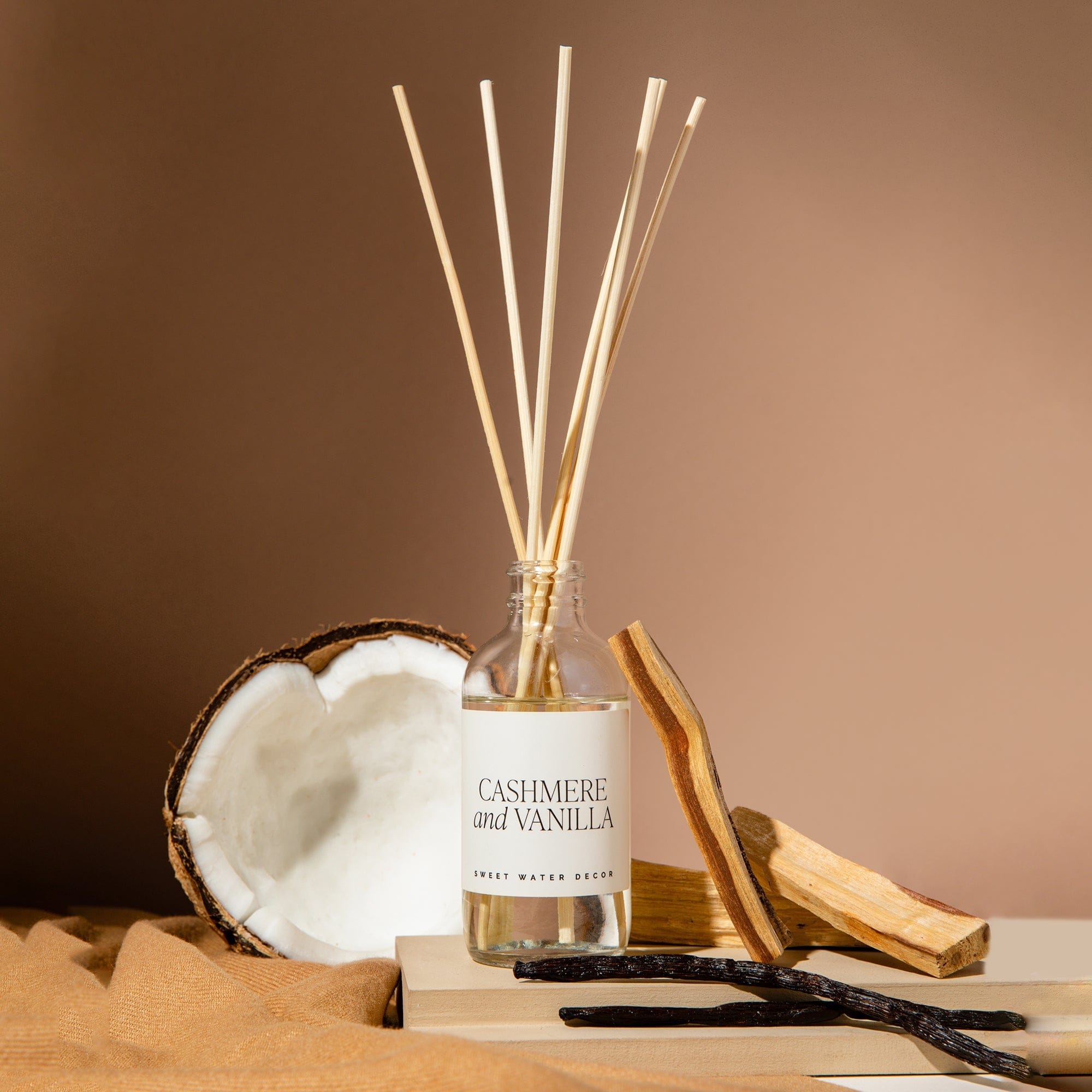 Sweet Water Decor Reed Diffusers Cashmere and Vanilla Clear Reed Diffuser