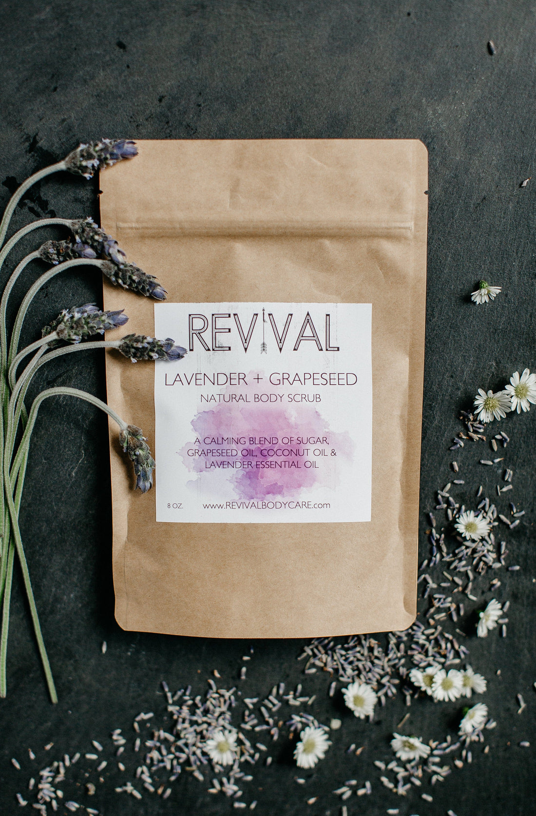 Revival Body Care BODY SCRUB LAVENDER + GRAPESEED BODY SCRUB