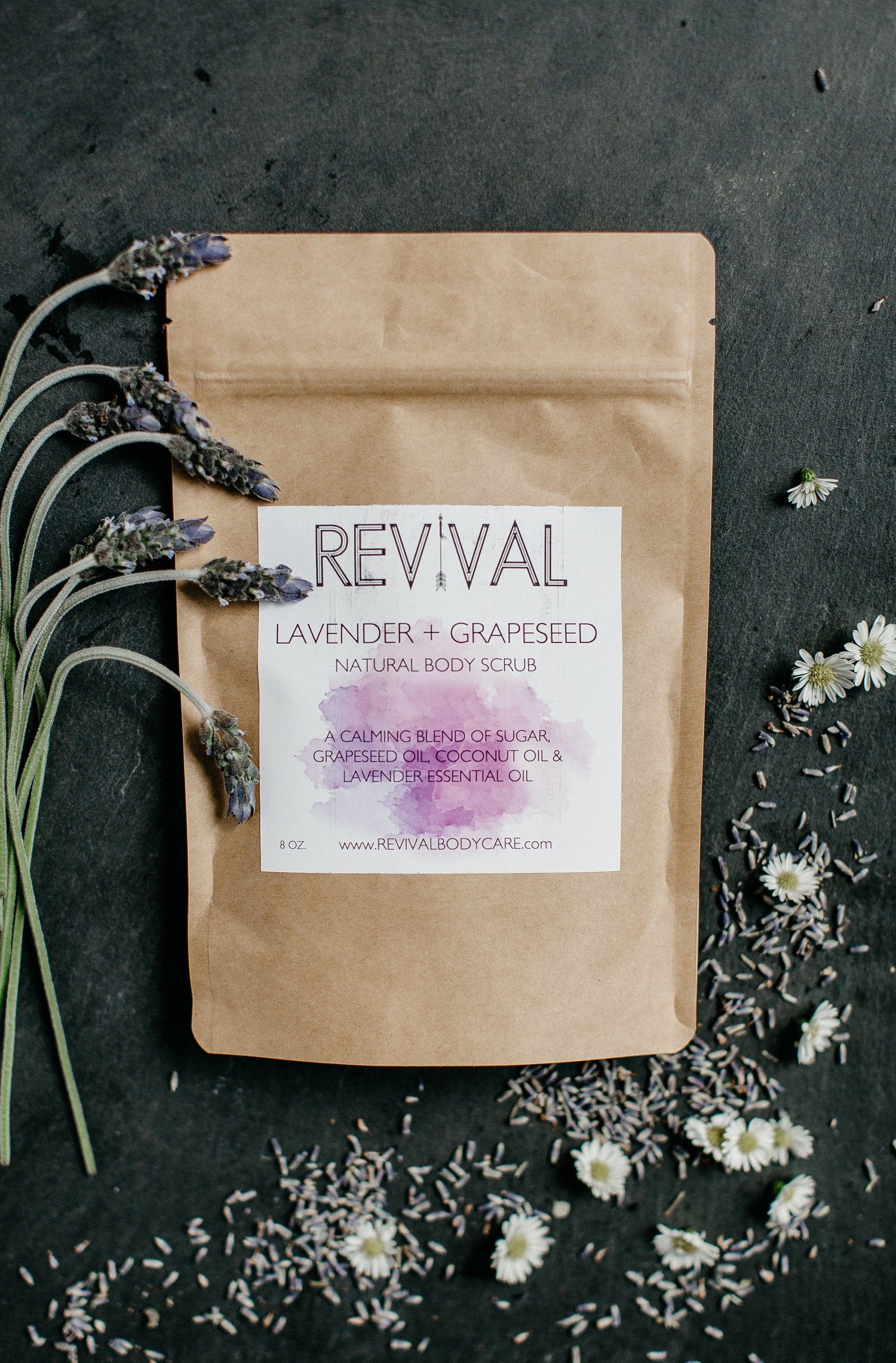 Revival Body Care BODY SCRUB LAVENDER + GRAPESEED BODY SCRUB