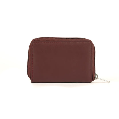 Rogue Industries Wallet Marsala Plum Accordion Zip Wallet - RFID Blocking