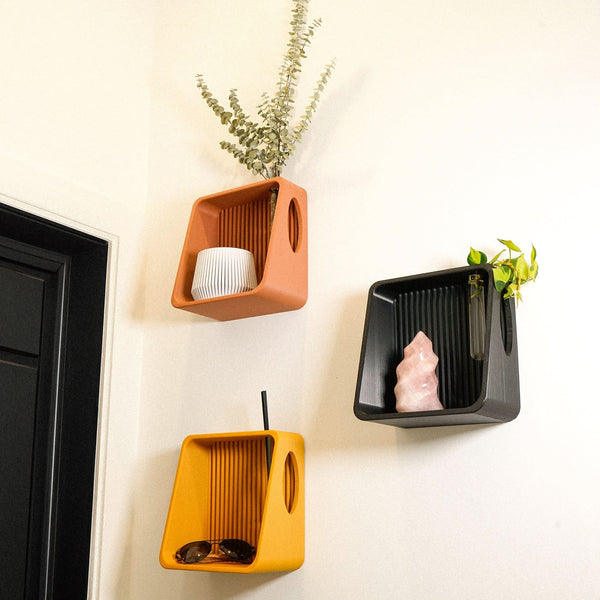 Rosebud HomeGoods Floating Shelf Gold Modern Floating Wall Shelf, Propagation or Reed Diffuser