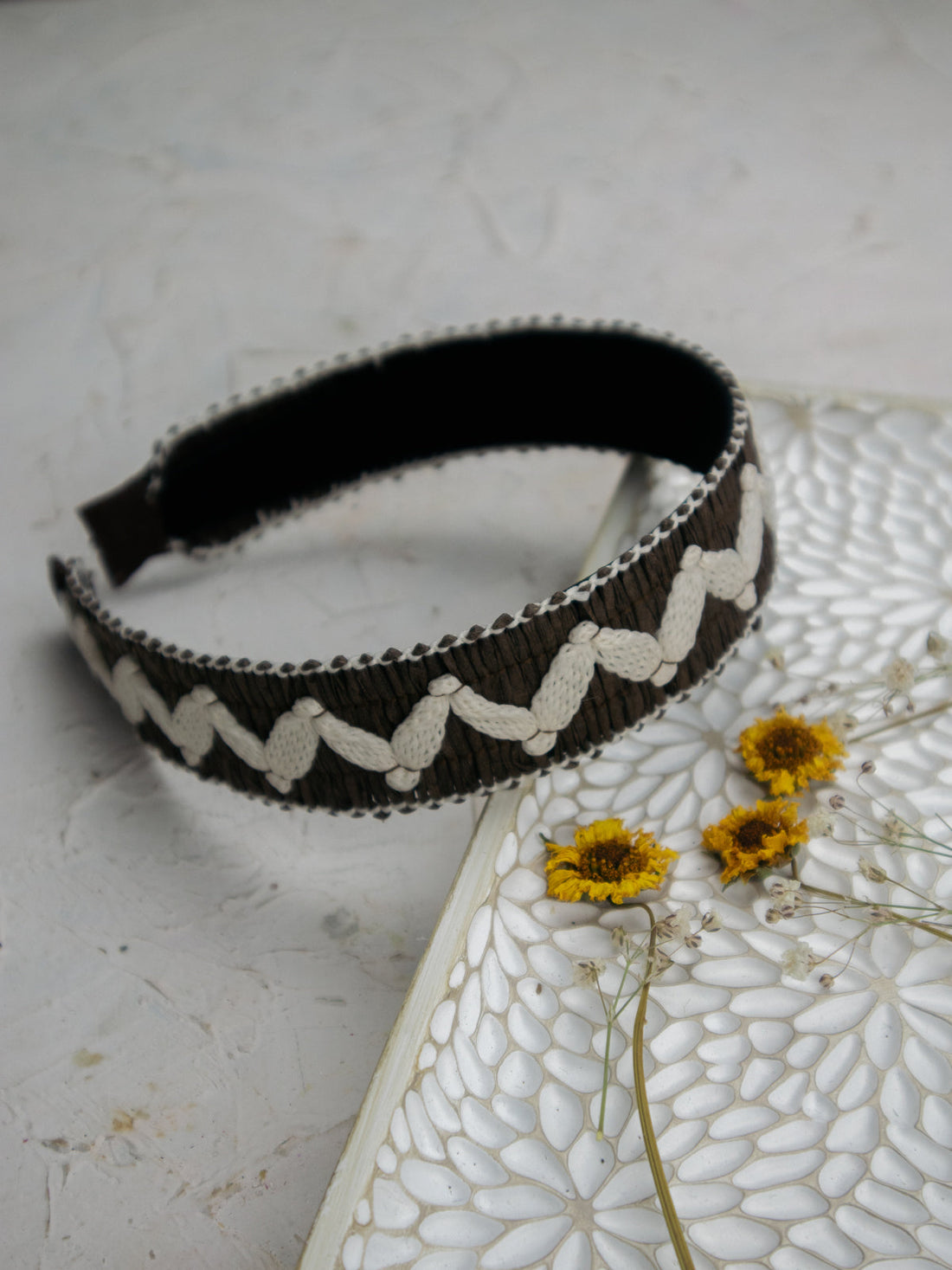 Raffia Ribbon Headband - My American Goods