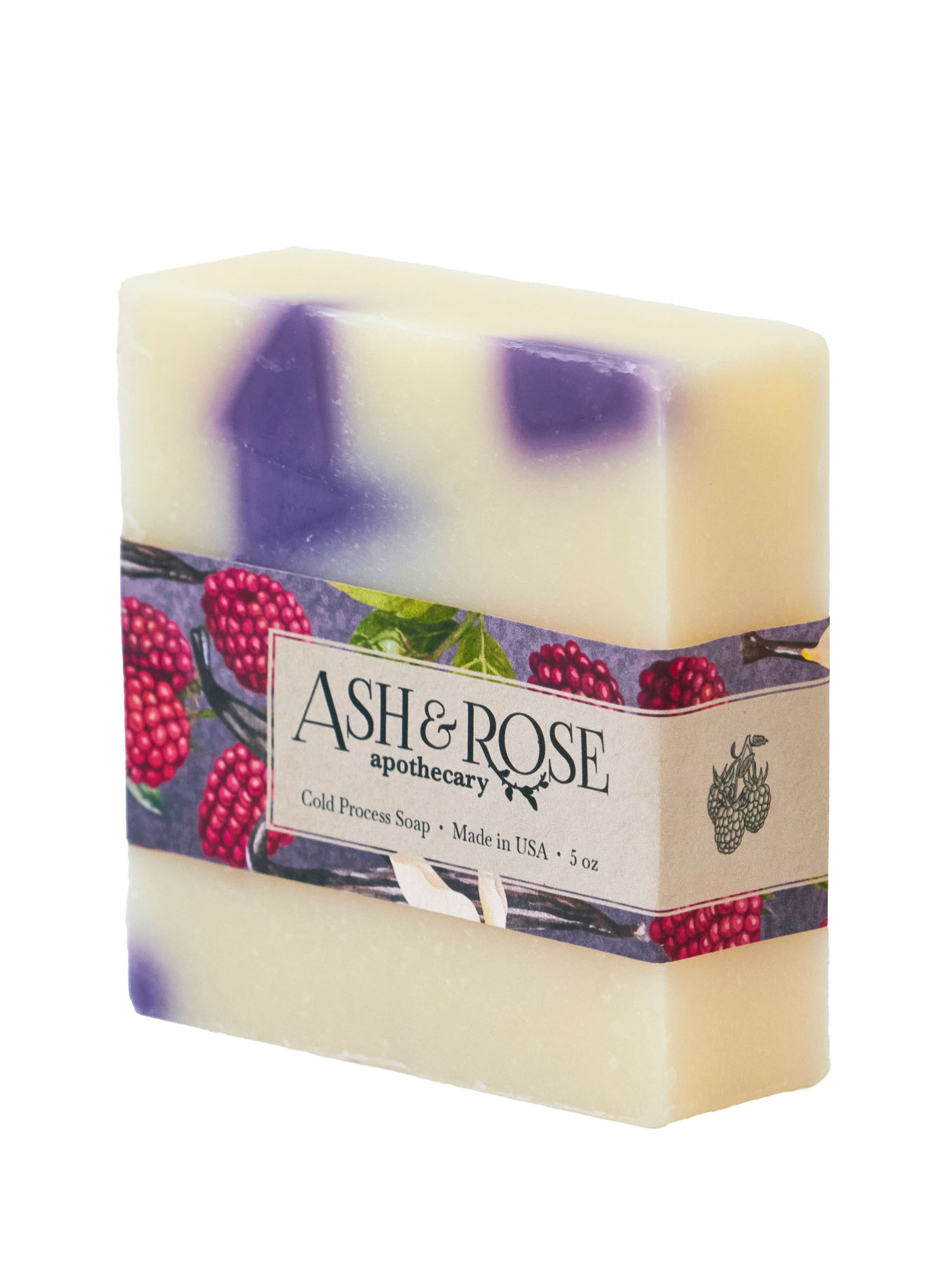Ash &amp; Rose Bar Soap Raspberry Vanilla Soap Bar