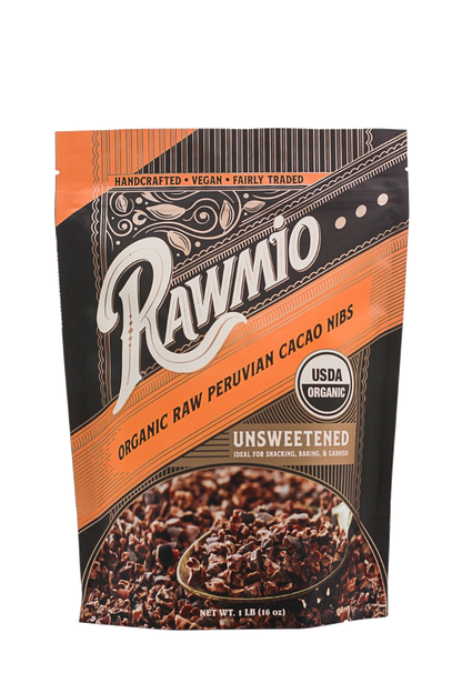 Raw Organic Cacao Nibs - 16 oz