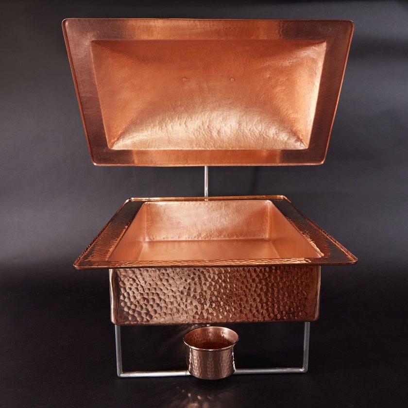 Sertodo Catering &amp; Entertaining Syracuse Rectangular Copper Chafer, 8 qt