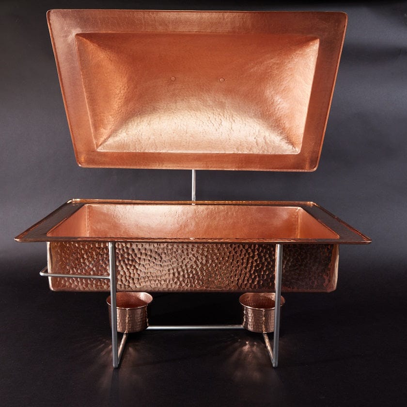 Sertodo Catering &amp; Entertaining Syracuse Rectangular Copper Chafer, 8 qt