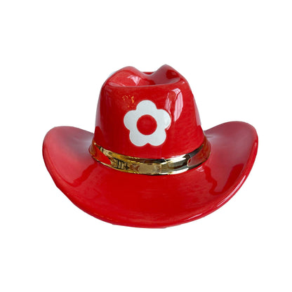 Ruby Clay Company Ruby Red Monogrammed Cowboy Hat