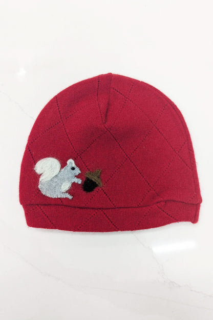 Ash &amp; Rose hat Red Squirrel Cashmere Hat - Child