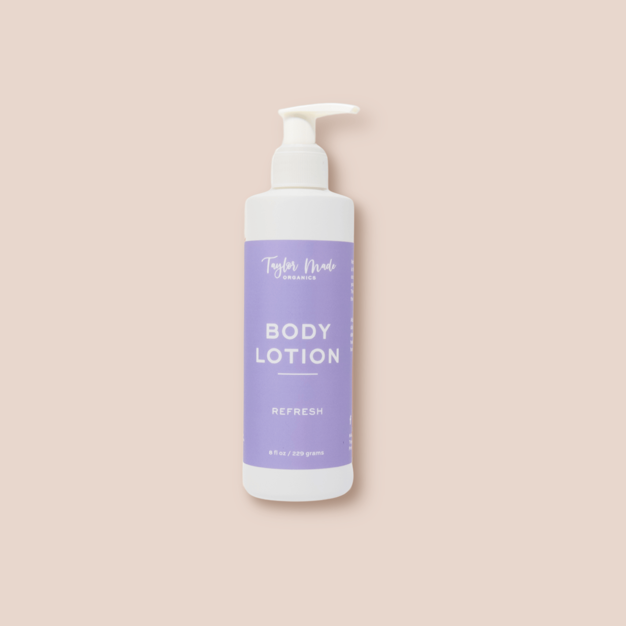 Taylor Made Organics Lotion &amp; Moisturizer 8oz Refresh Organic Lotion