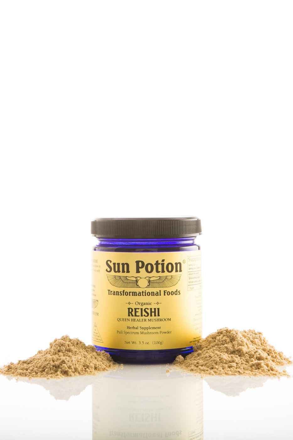 Sun Potion Adaptogen 100g Jar Reishi Mushroom Powder (Organic)