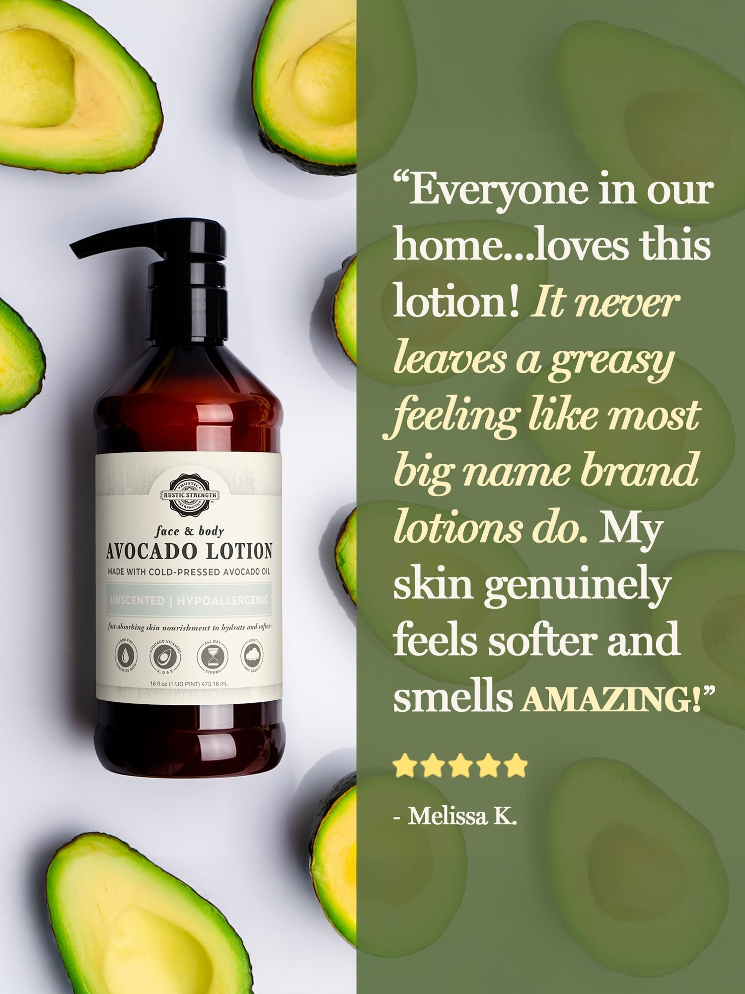 Avocado Lotion | Milk &amp; Honey