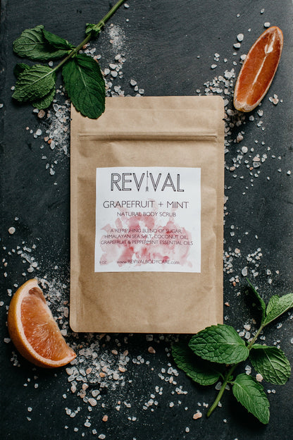 Revival Body Care BODY SCRUB GRAPEFRUIT + MINT BODY SCRUB