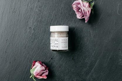 Revival Body Care LIP SCRUB ROSE &amp; VANILLA + SUGAR LIP SCRUB